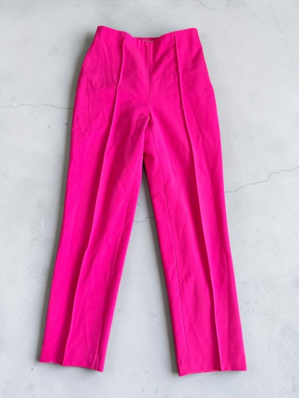 Zara Hot Pink Cropped Ankle Pants